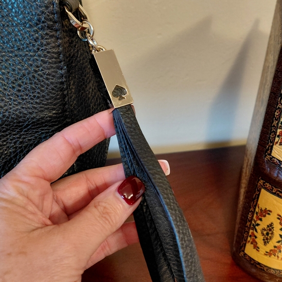 Kate Spade Black Pebbled Leather Shoulder Bag - Picture 9 of 13
